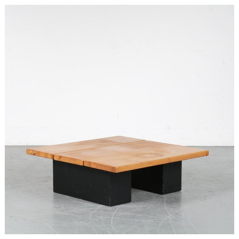 Vintage "Pirkka" coffee tables in lacquered wood and pine by Ilmari Tapiovaara for Laukaan Puu, Finland 1950