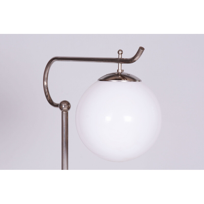 Vintage chrome Bauhaus floor lamp for Hynek Gottwald, Czechoslovakia 1930