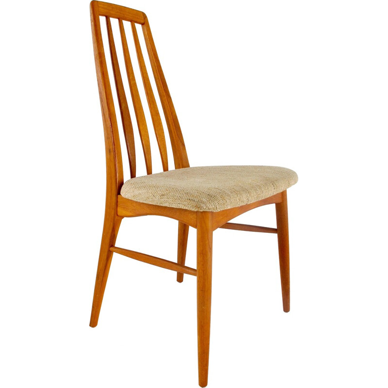 Set of 6 teak Eva chairs by Niels Koefoed for Koefoeds Hornslet - 1960s 