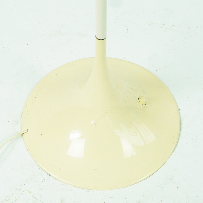 Vintage Panthella floor lamp in white plastic by Verner Panton for Louis Poulsen, Denmark 1971