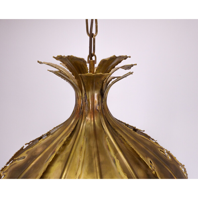 Vintage model 6395 brass pendant lamp by Svend Aage Holm Sørensen, Sweden 1960