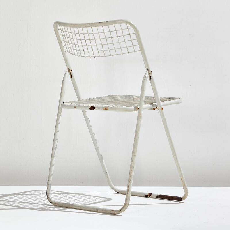 Vintage metal "Rappen" folding chairs by Niels Gammelgaard for Ikea, 1970