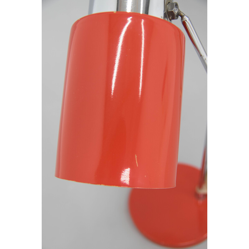 Vintage table lamp in lacquered metal by Josef Hurka for Napako, Czechoslovakia 1970