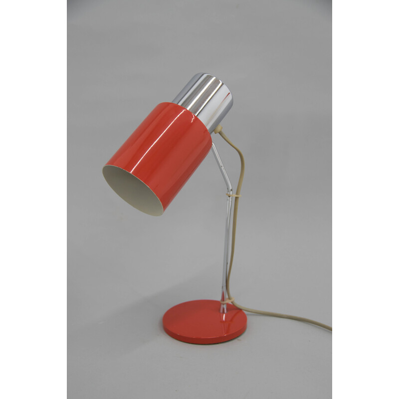 Lampe de table vintage en métal laqué par Josef Hurka pour Napako, Tchécoslovaquie 1970