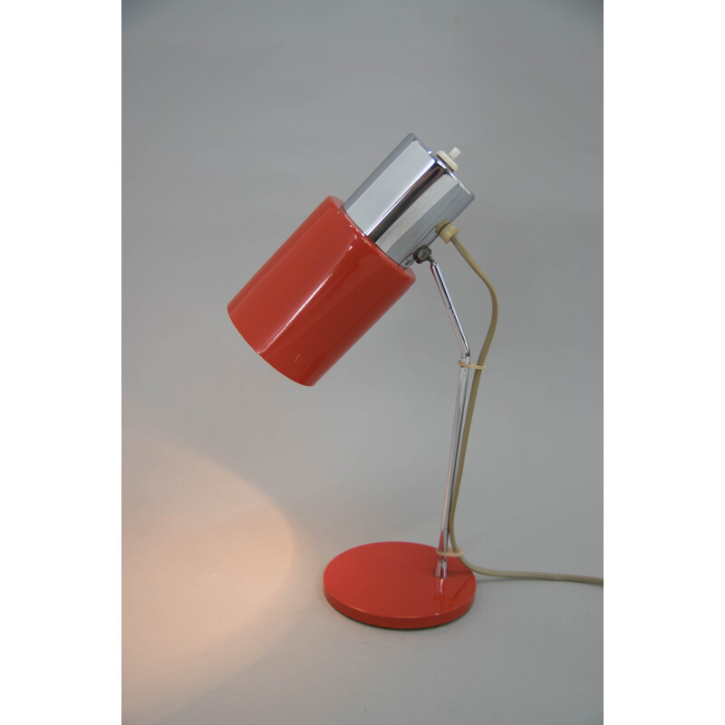 Lampe de table vintage en métal laqué par Josef Hurka pour Napako, Tchécoslovaquie 1970