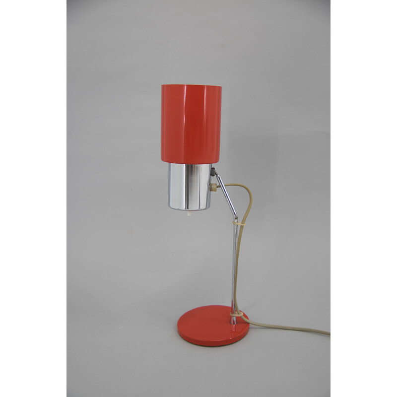 Vintage table lamp in lacquered metal by Josef Hurka for Napako, Czechoslovakia 1970