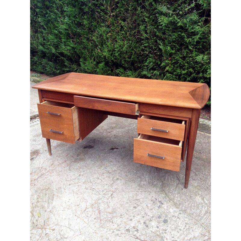 Vintage scandinavian teak desk - 1960