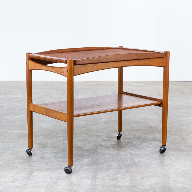 Poul Hundevad teak serving trolley for Hundevad & Co - 1960s