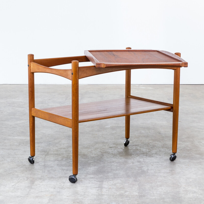 Poul Hundevad teak serving trolley for Hundevad & Co - 1960s