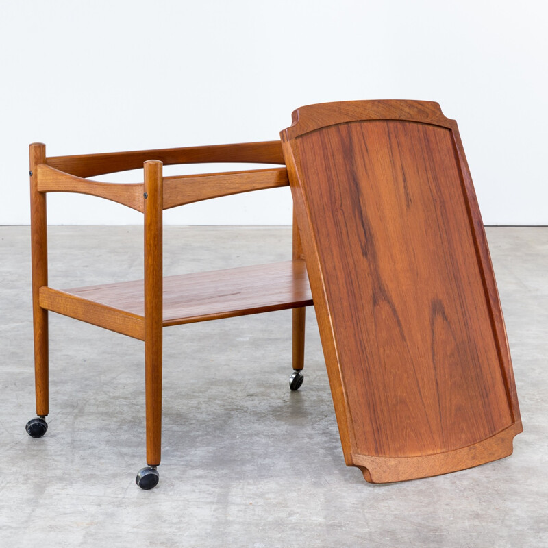 Poul Hundevad teak serving trolley for Hundevad & Co - 1960s