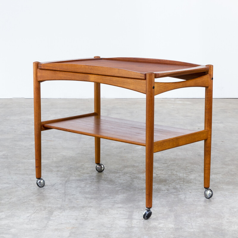 Poul Hundevad teak serving trolley for Hundevad & Co - 1960s