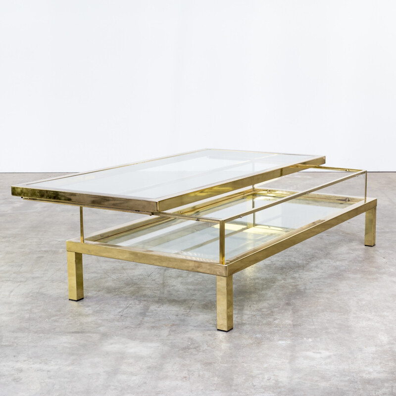 French Maison Jansen sliding coffee table - 1950s