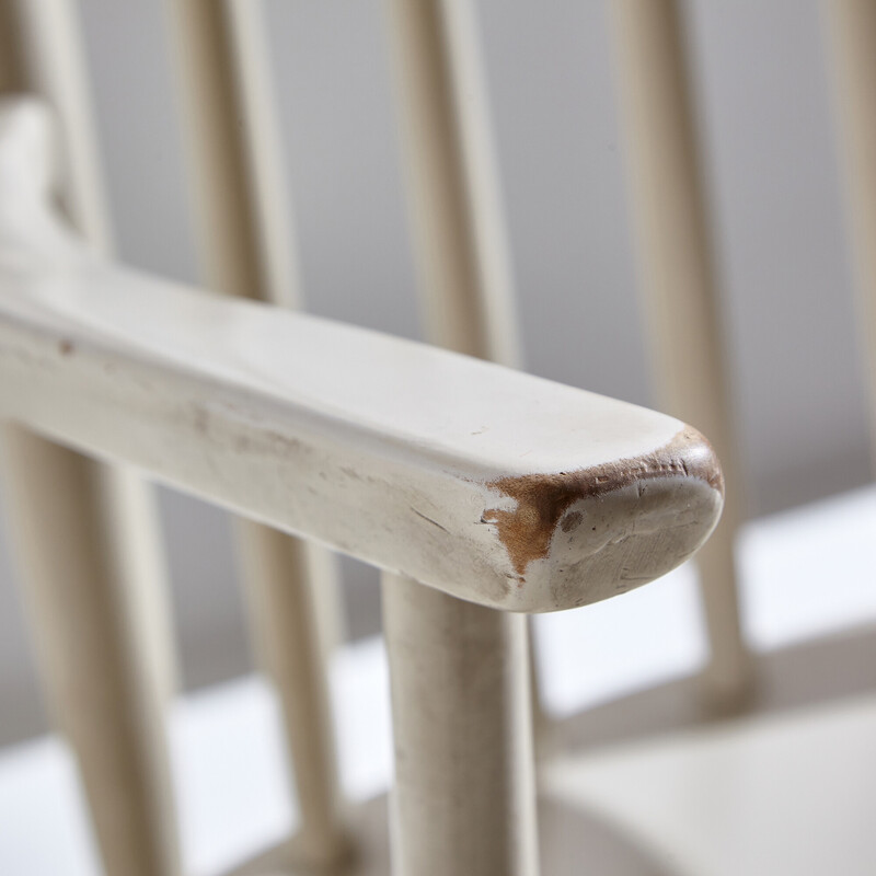 Vintage beech rocking chair, 1960