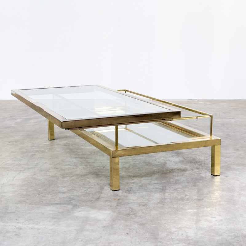 French Maison Jansen sliding coffee table - 1950s