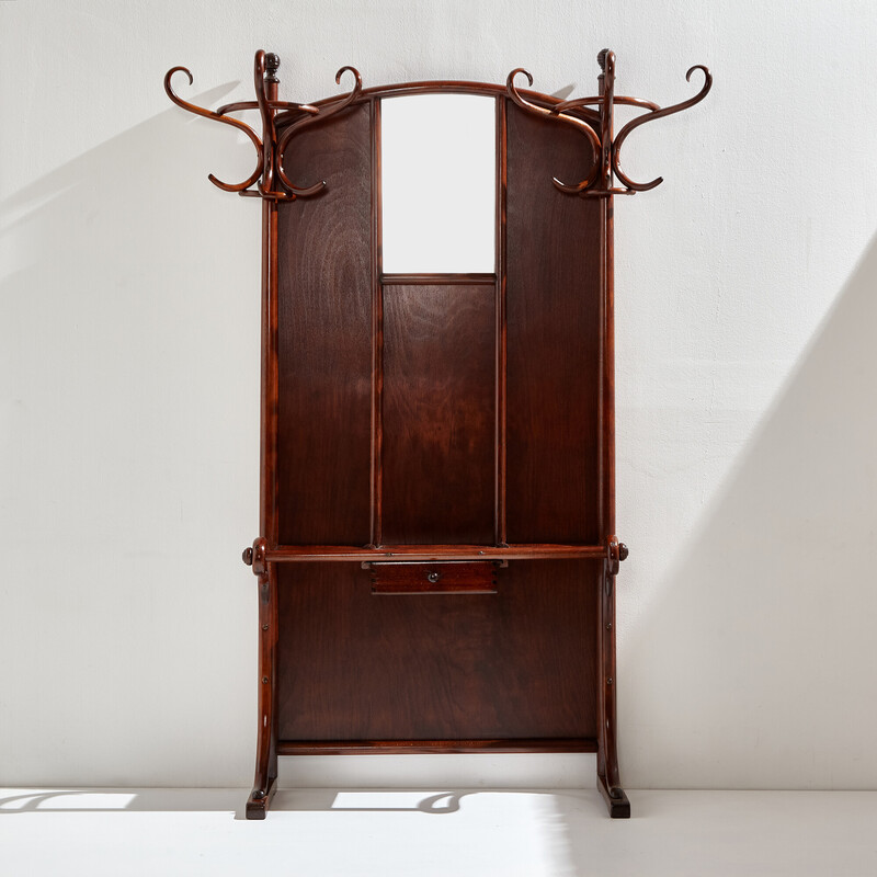 Vintage bentwood coat rack for Thonet, 1900