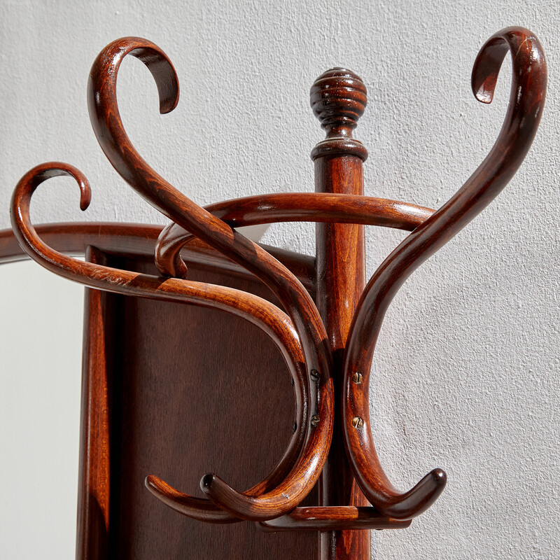 Vintage bentwood coat rack for Thonet, 1900