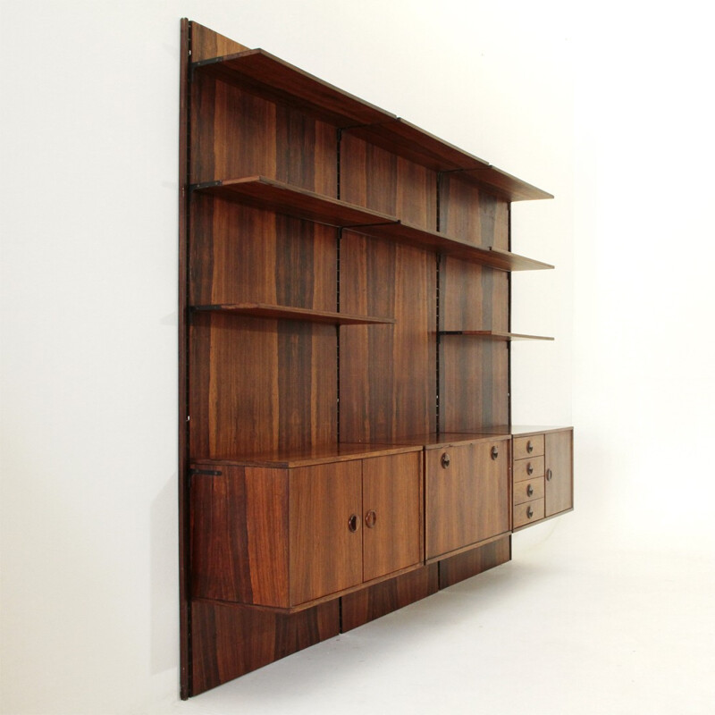 Italian rosewood wall unit - 1960s