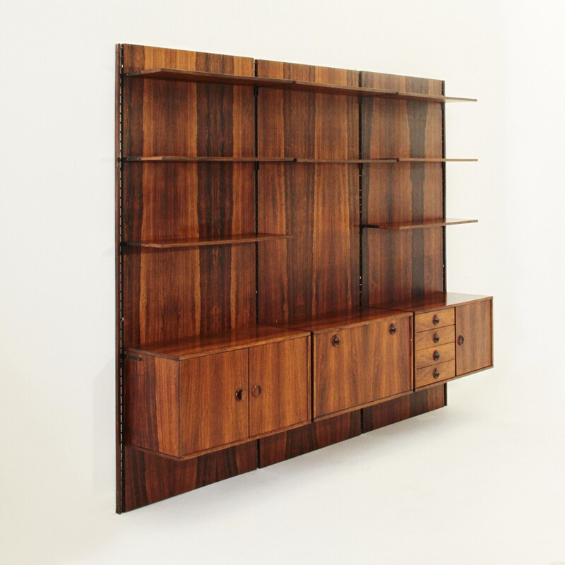 Italian rosewood wall unit - 1960s