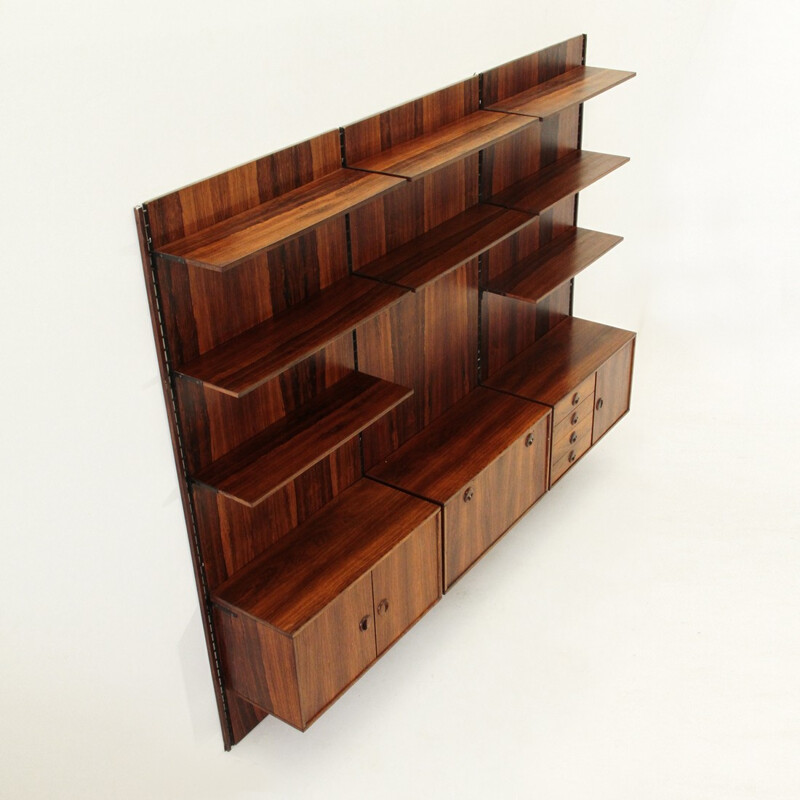 Italian rosewood wall unit - 1960s