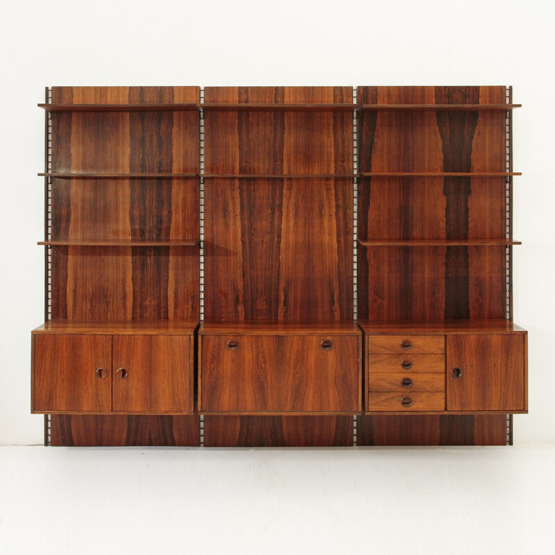 Italian rosewood wall unit - 1960s