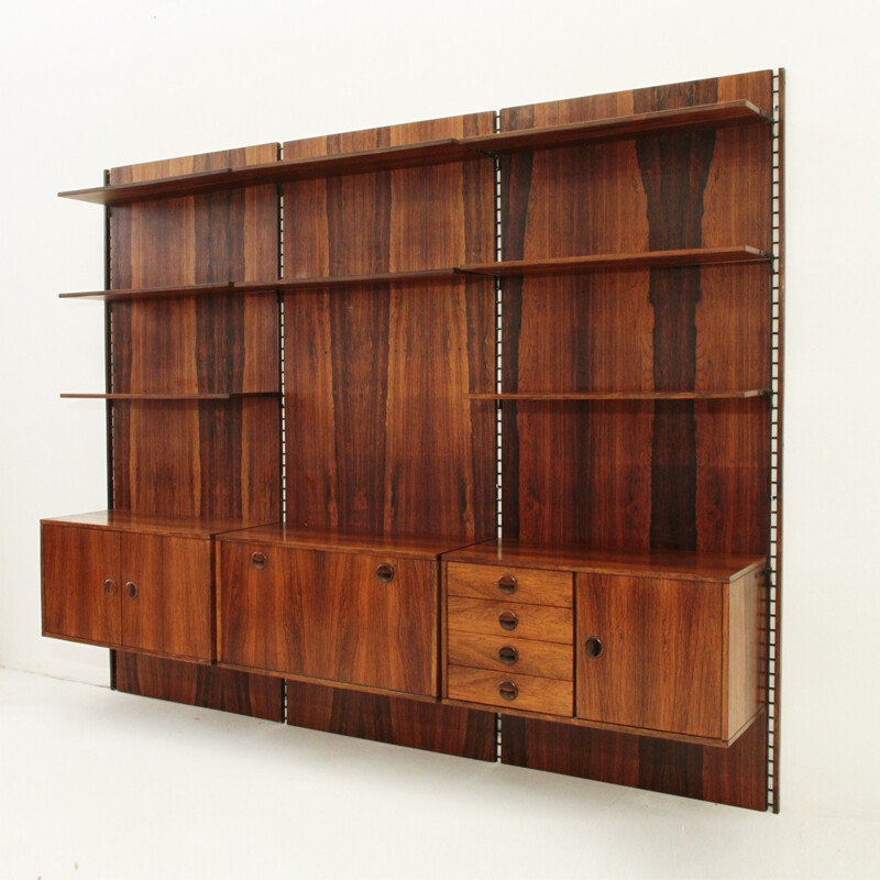 Italian rosewood wall unit - 1960s