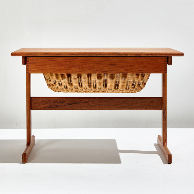 Vintage Kai Kristiansen teak sewing table for Vildbjerg Møbelfabrik, 1960