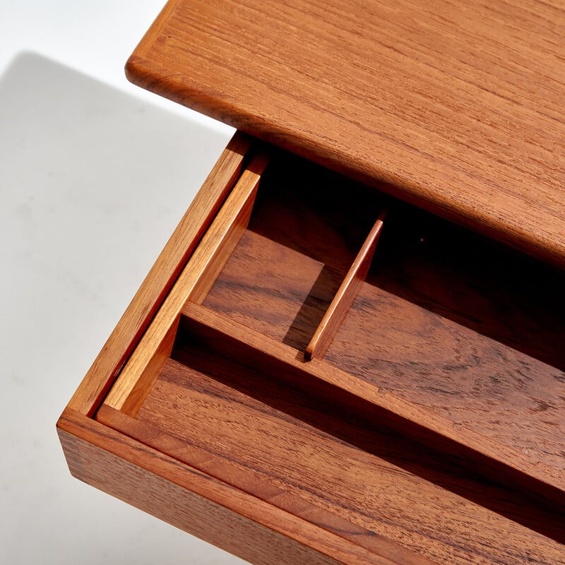 Vintage Kai Kristiansen teak sewing table for Vildbjerg Møbelfabrik, 1960