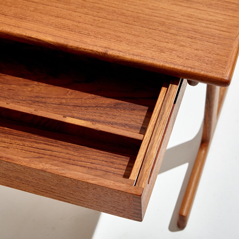 Vintage Kai Kristiansen teak sewing table for Vildbjerg Møbelfabrik, 1960