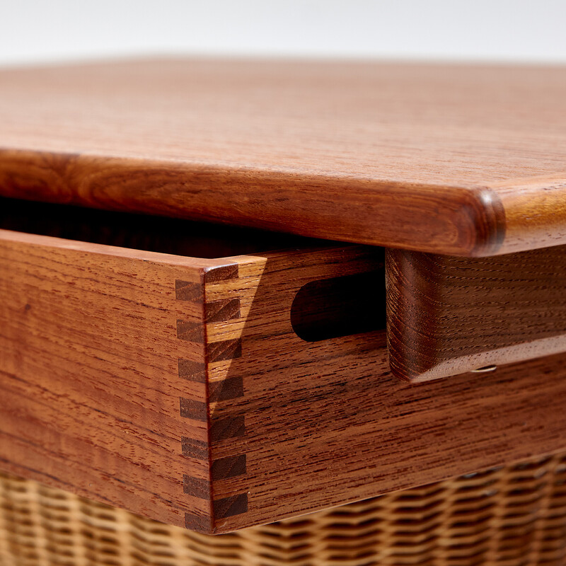 Vintage Kai Kristiansen teak sewing table for Vildbjerg Møbelfabrik, 1960