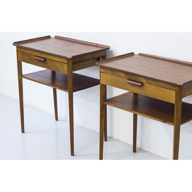 Pair of night stands by Bertil Fridhagen for Bodafors - 1950s