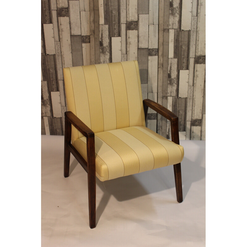 Pair of vintage yellow armchairs - 1960s