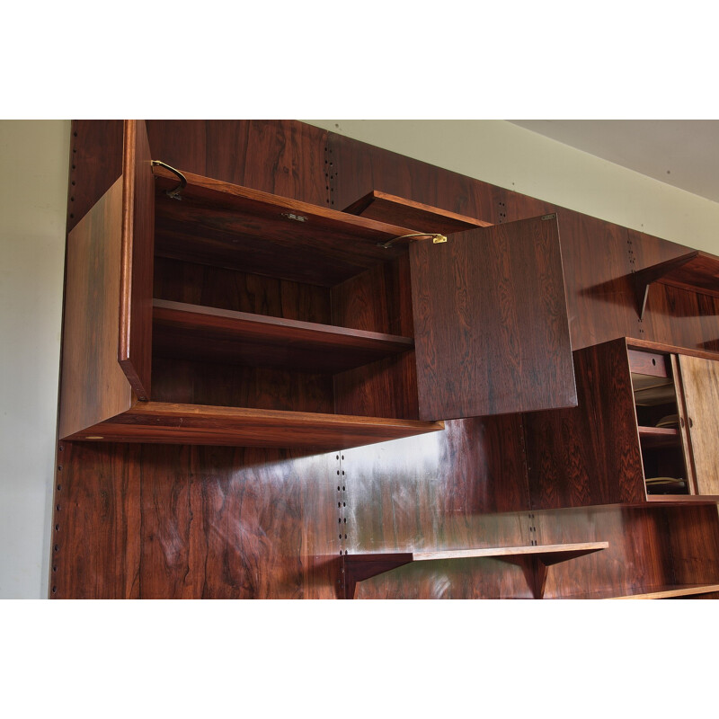 Rio rosewood wall storage system by Poul Cadovius - 1970s