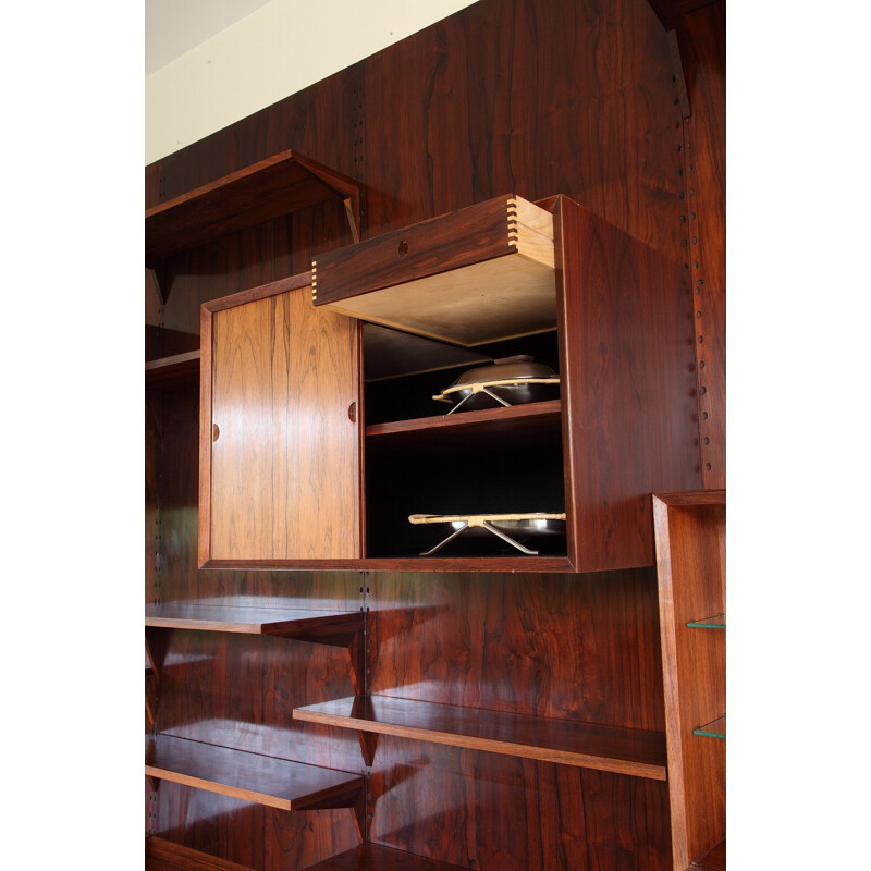 Rio rosewood wall storage system by Poul Cadovius - 1970s