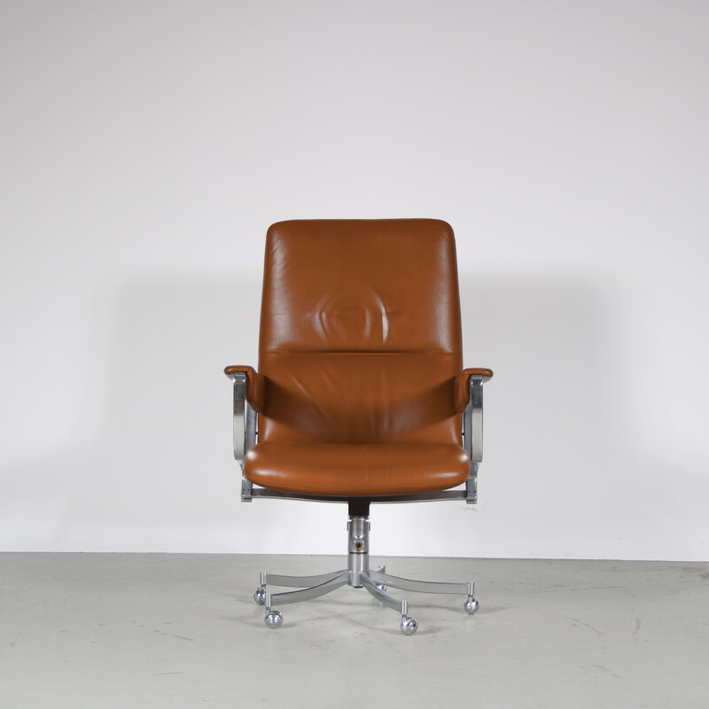 Vintage office chair “JK760” in chromed metal by Jorgen Kastholm for Kill International, Germany 1970