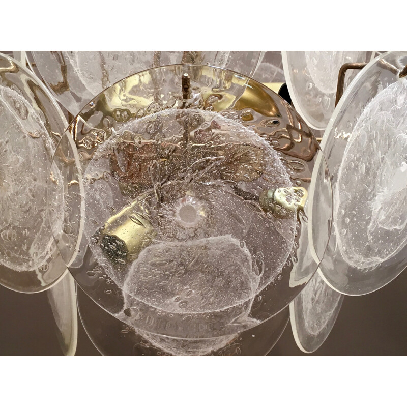 DISC Murano chandelier by GINO VISTOSI - 1960s