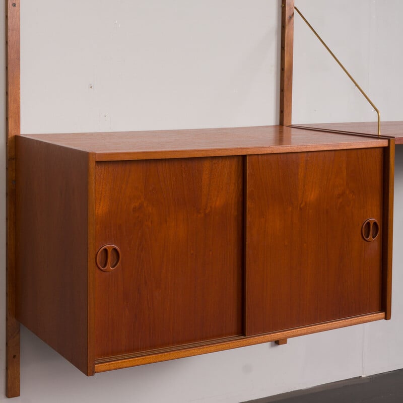 Mueble alto vintage de teca por Preben Sorensen para Ps System, Dinamarca 1960
