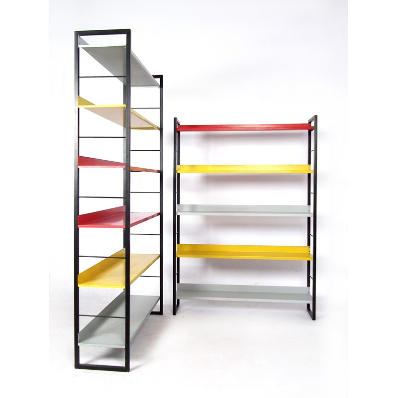 Small Tomado shelving unit in metal with several colours - 1960s