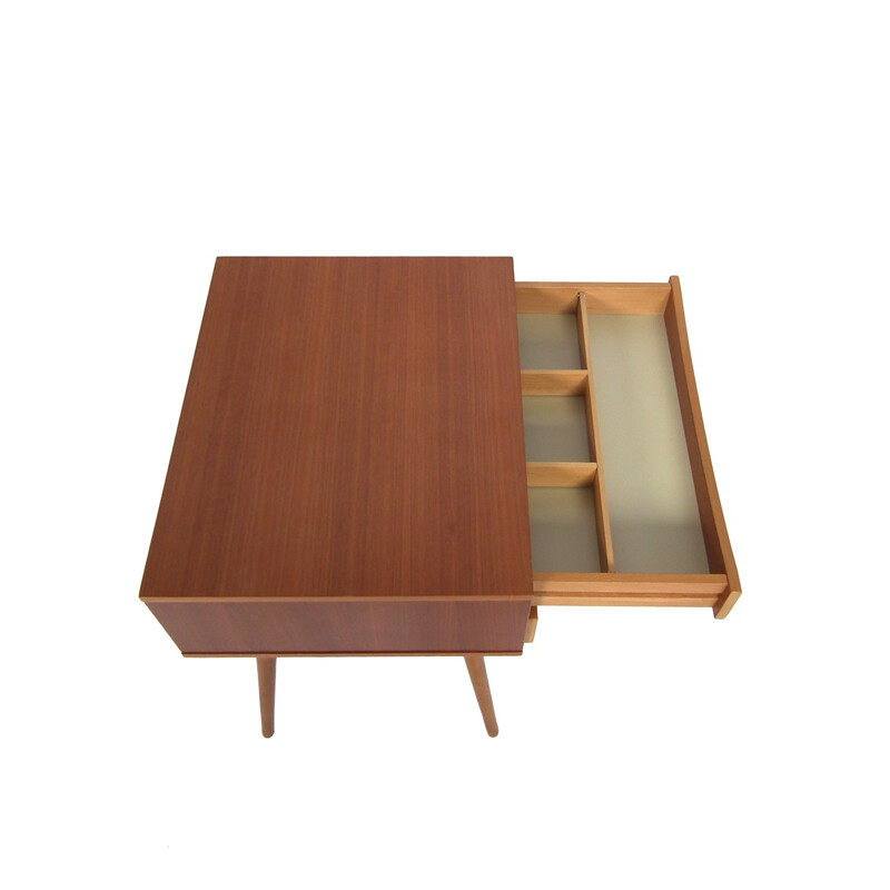 Side table in teak with 2 drawers - 1960s