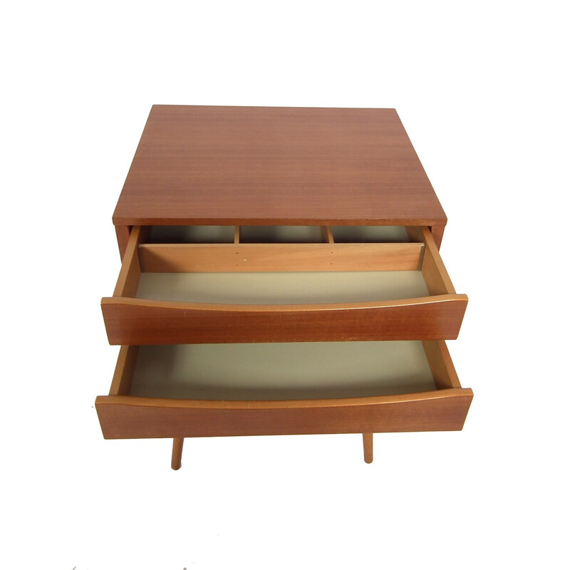 Side table in teak with 2 drawers - 1960s