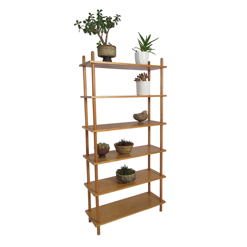 Shelving system in birch - 1950s