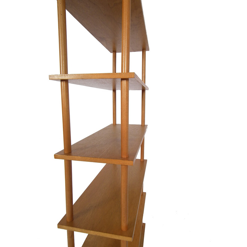 Shelving system in birch - 1950s