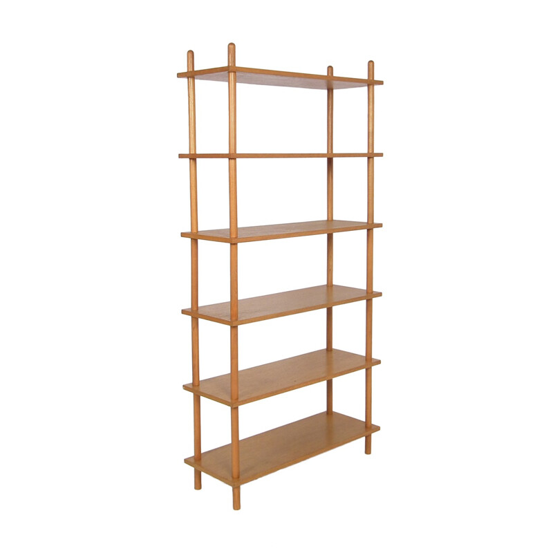 Shelving system in birch - 1950s