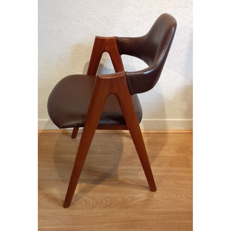 Fauteuil scandinave en teck par KaÏ Kristiansen - 1960