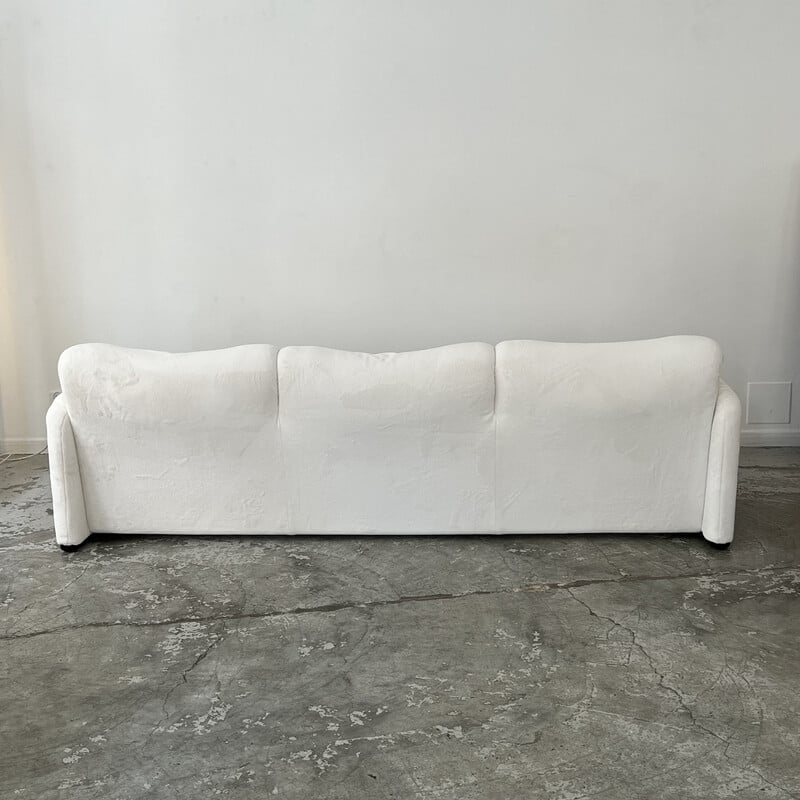 Vintage Maralunga 3 seater sofa by Vico Magistretti for Cassina, Italy 1973