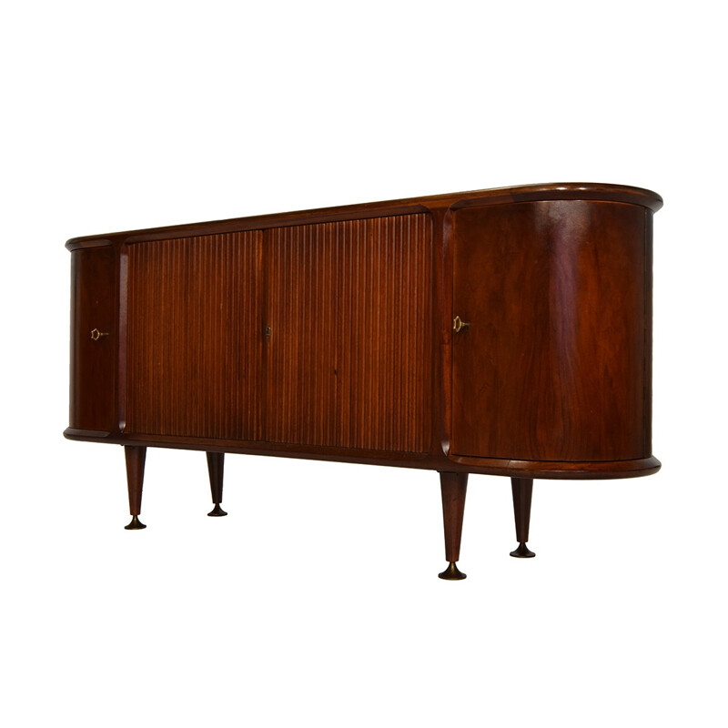 Poly-Z walnut & teak sideboard by A.A. Patijn for Zijlstra Joure - 1950s 