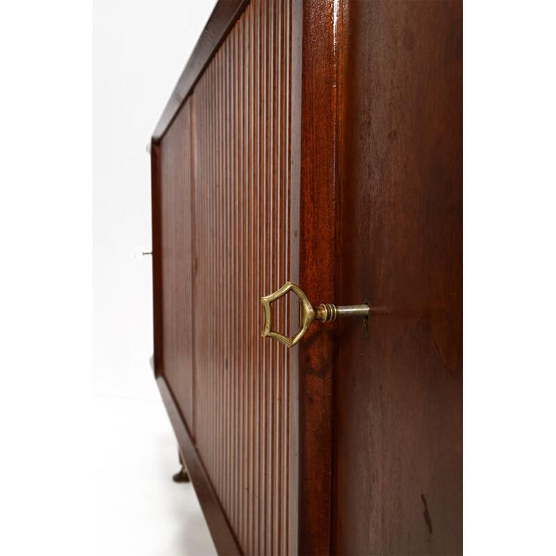 Poly-Z walnut & teak sideboard by A.A. Patijn for Zijlstra Joure - 1950s 