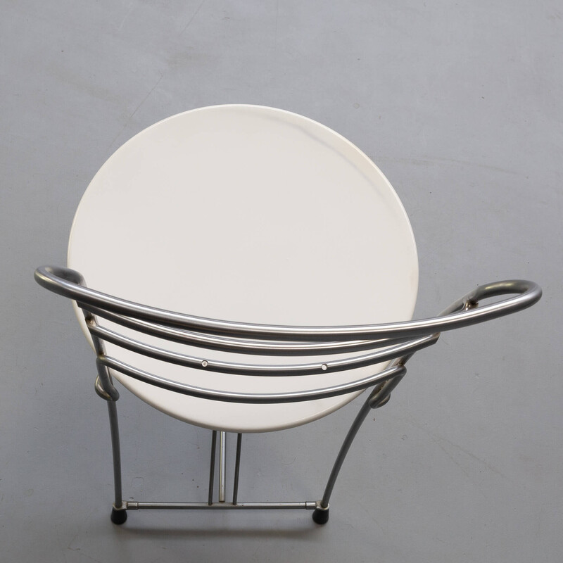 Conjunto de 4 cadeiras "Eridiana" vintage em metal cromado de Antonio Citterio para a Xilitalia, 1980