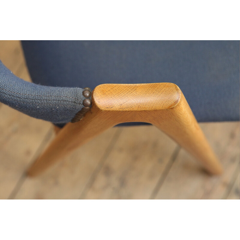 Chaise Compas bleue de Kai Kristiansen pour SVA - 1960