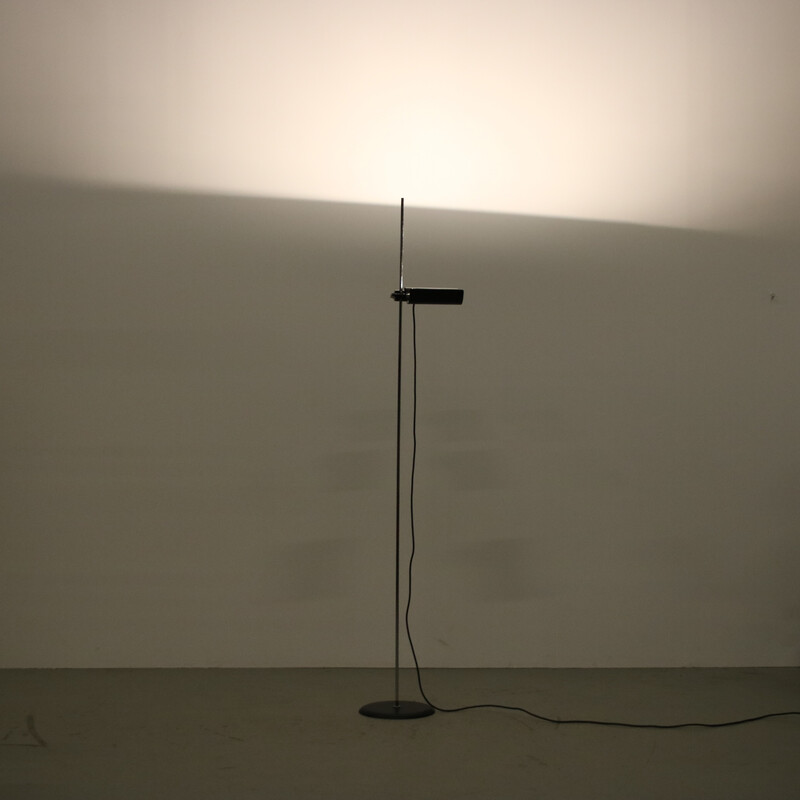 Vintage floor lamp "Dim 333" in metal by Vico Magistretti for Oluce, Italy 1980
