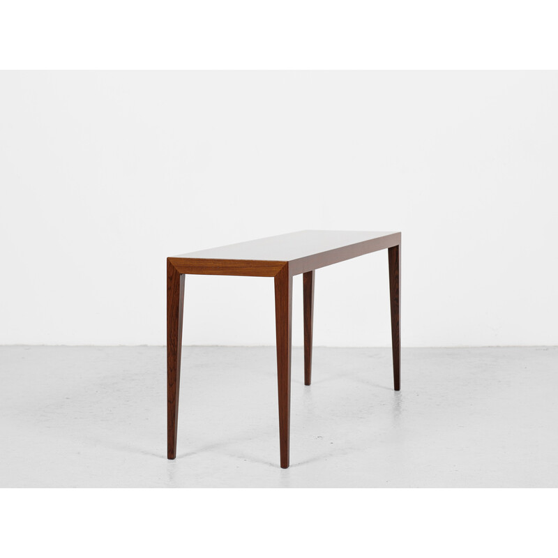 Set of 3 vintage rosewood side tables by Severin Hansen for Haslev, Denmark 1960